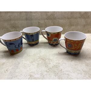 Sanibel Interiors Stoneware Coffee Mugs - Set of 4 - PTS International